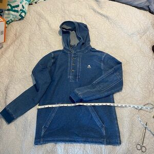 Burton Blue Jean Hoodie Shirt